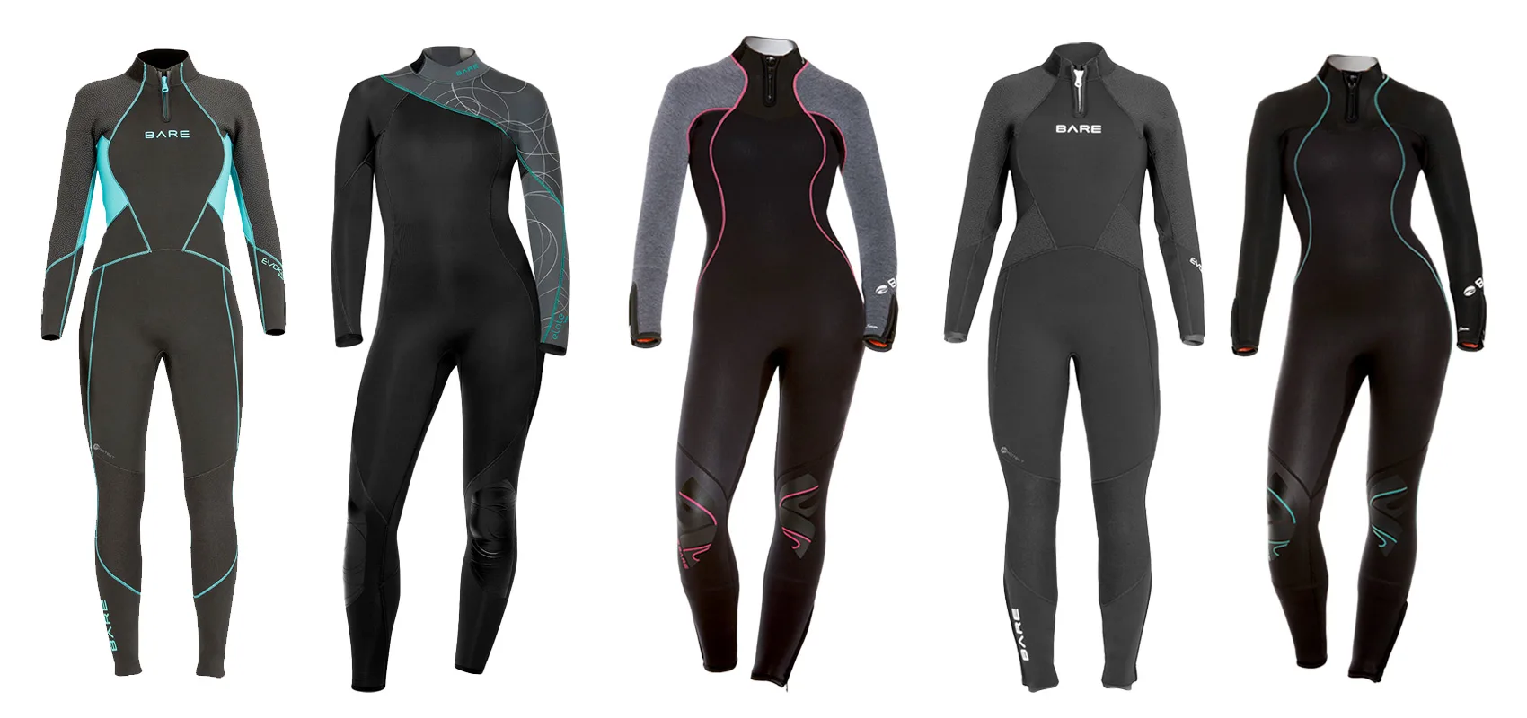 fotografía de producto de los trajes de neopreno Bare para mujer