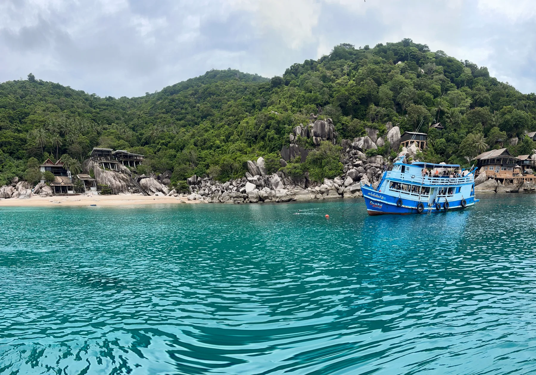 Dive boat off Koh Tao, Thailand