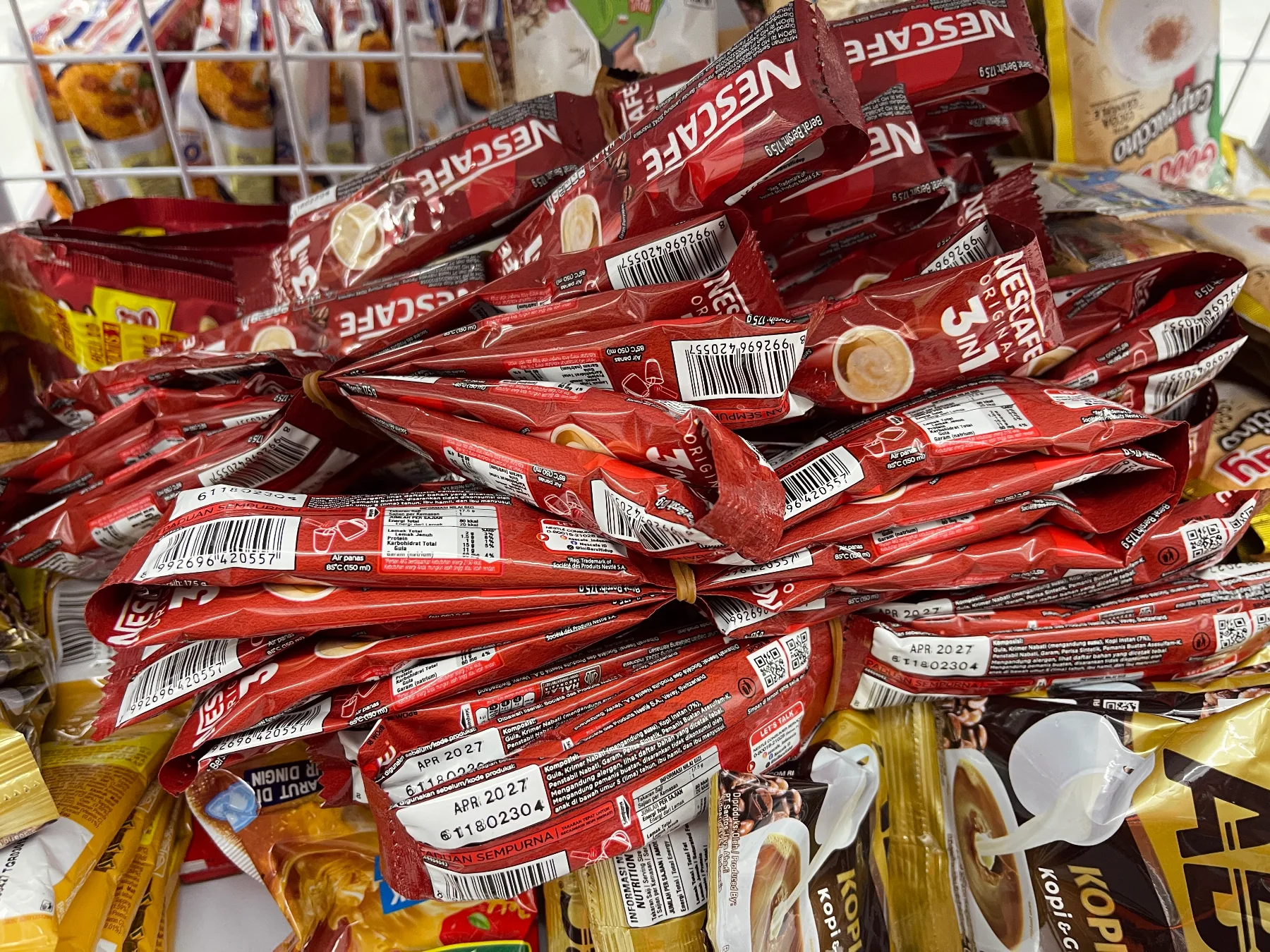 nestle sachet coffee packaging