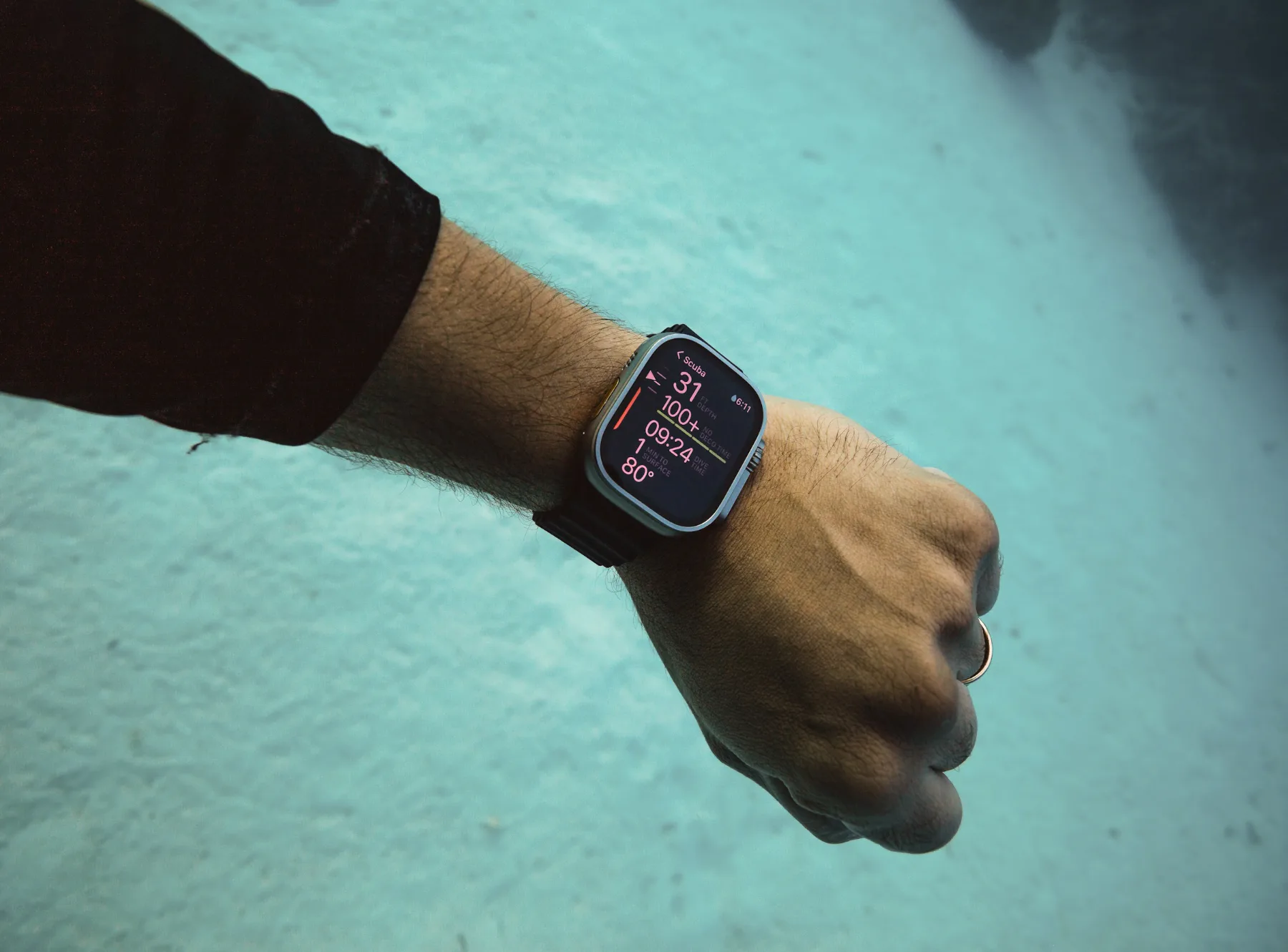 Apple Watch Ultra como computador de buceo